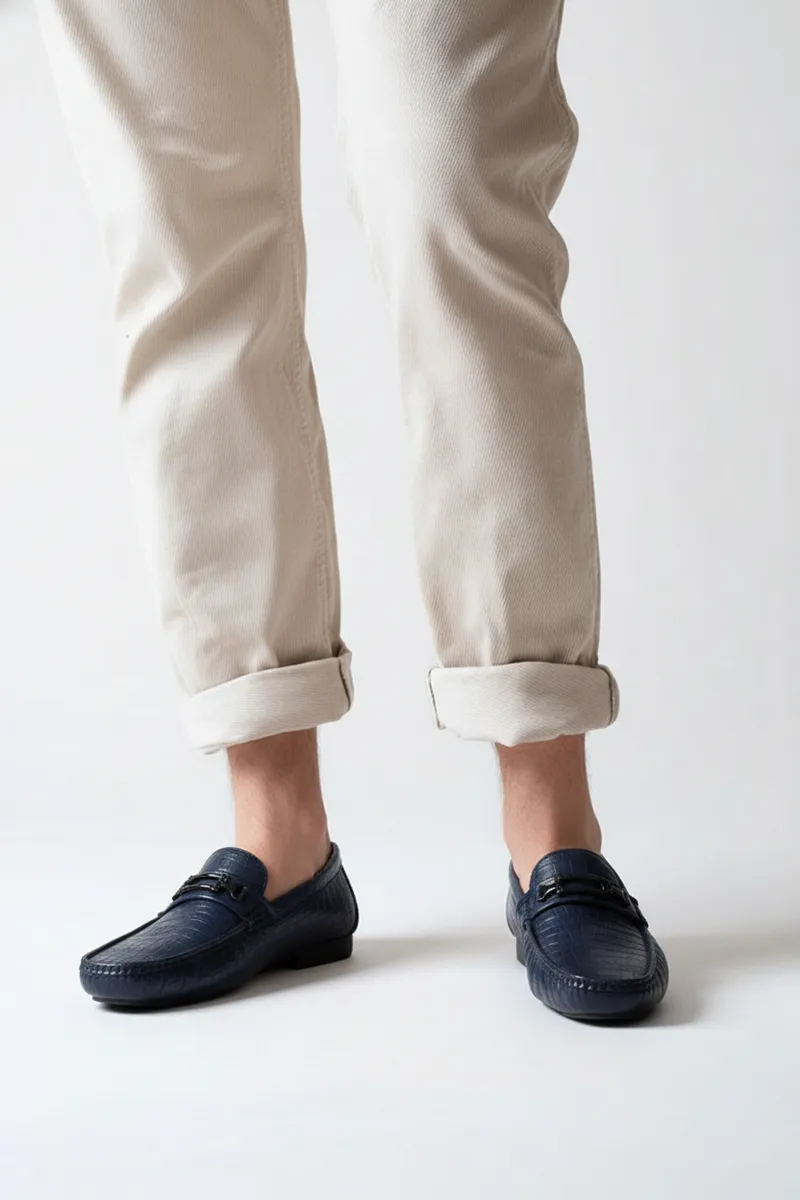 Mario Rossi Slip-On Loafers - Navy - image 1