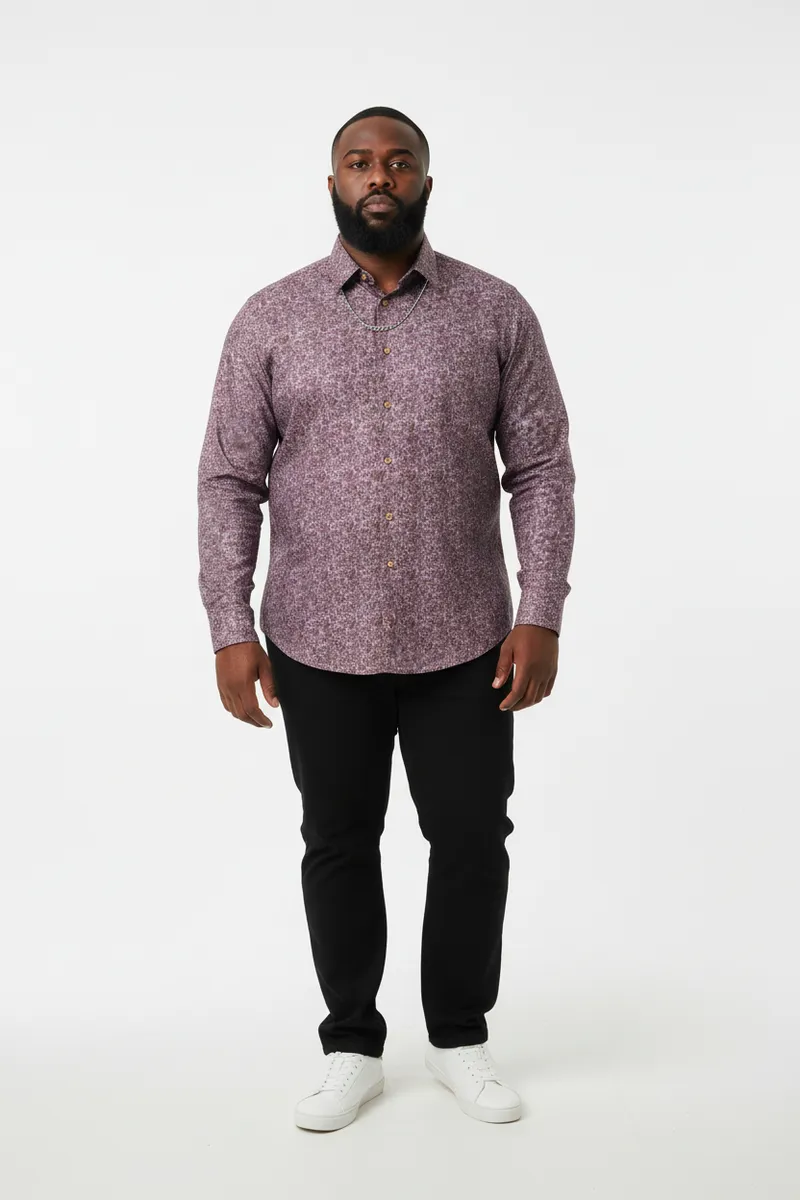 TM Exposure Dress Shirt - Purple - image 1